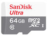 כרטיס זיכרון SanDisk Ultra SDSQUNR-064G 64GB Micro SD