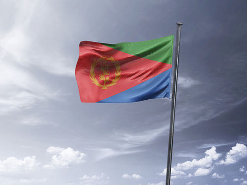 דגל אריתריאה - Eritrea flag - **דגל 30*40 - הזמנה ל5 יח ומעלה**
