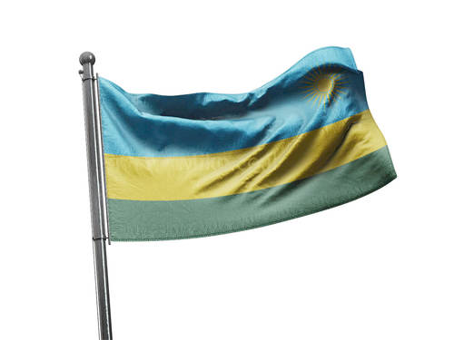 דגל רואנדה - Rwanda flag - **דגל 30*40 - הזמנה ל5 יח ומעלה**