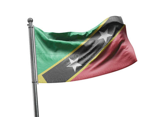 דגל סנט קיטס ונוויס - Saint Kitts and Nevis flag - **דגל 30*40 - הזמנה ל5 יח ומעלה**