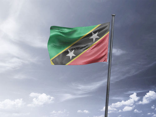 דגל סנט קיטס ונוויס - Saint Kitts and Nevis flag - **דגל 30*40 - הזמנה ל5 יח ומעלה**