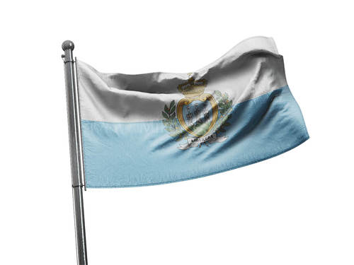 דגל סן מרינו - San Marino flag - **דגל 30*40 - הזמנה ל5 יח ומעלה**