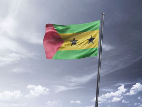 דגל סאו טומה ופרינסיפה - Sao Tome and Principe flag - **דגל 30*40 - הזמנה ל5 יח ומעלה**