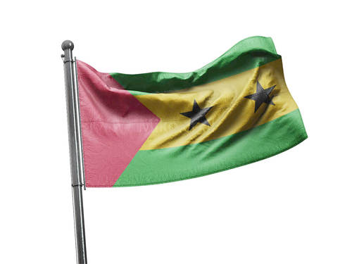 דגל סאו טומה ופרינסיפה - Sao Tome and Principe flag - **דגל 30*40 - הזמנה ל5 יח ומעלה**