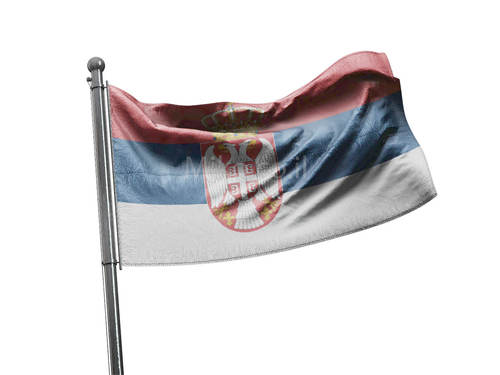 דגל סרביה - Serbia flag - **דגל 30*40 - הזמנה ל5 יח ומעלה**