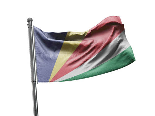 דגל סיישל - Seychelles flag  - **דגל 30*40 - הזמנה ל5 יח ומעלה**