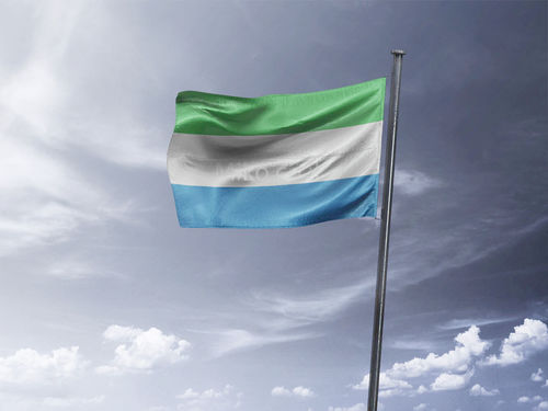דגל סיירה לאון - Sierra leone flag - **דגל 30*40 - הזמנה ל5 יח ומעלה**
