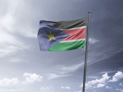 דגל דרום סודאן - South Sudan flag - **דגל 30*40 - הזמנה ל5 יח ומעלה**