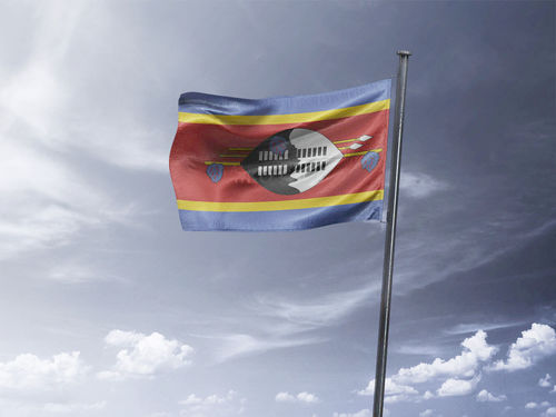 דגל אסוואטיני - Swaziland flag - **דגל 30*40 - הזמנה ל5 יח ומעלה**