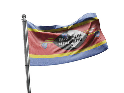 דגל אסוואטיני - Swaziland flag - **דגל 30*40 - הזמנה ל5 יח ומעלה**