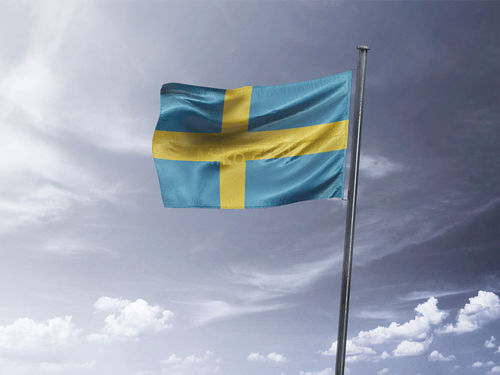 דגל שוודיה - Sweden flag - **דגל 30*40 - הזמנה ל5 יח ומעלה**