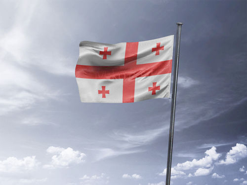 דגל גאורגיה - Georgia flag - **דגל 30*40 - הזמנה ל5 יח ומעלה**