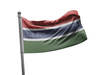דגל גמביה - Gambia flag  - **דגל 30*40 - הזמנה ל5 יח ומעלה**