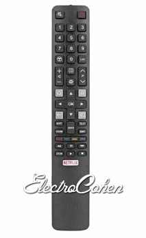 שלט תואם לטלויזיה חכמה טיסיאל TCL SMART TV כפתור נטפליקס RC802N
