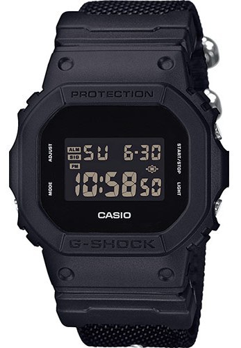 CASIO DW-5600BBN-1 רצועת בד Casio g-shock - Casio g-shock - שעונים דיגיטלים