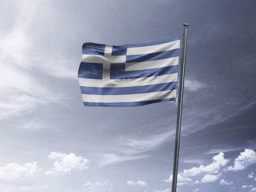 דגל יוון - Greece flag - **דגל 30*40 - הזמנה ל5 יח ומעלה**