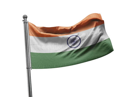 דגל הודו - India flag - **דגל 30*40 - הזמנה ל5 יח ומעלה**
