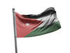 דגל ירדן - Jordan flag - **דגל 30*40 - הזמנה ל5 יח ומעלה**