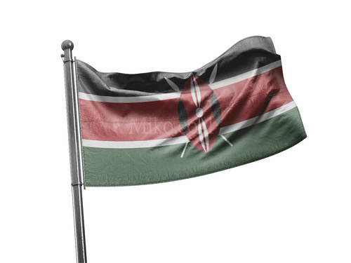 דגל קניה - Kenya flag - **דגל 30*40 - הזמנה ל5 יח ומעלה**