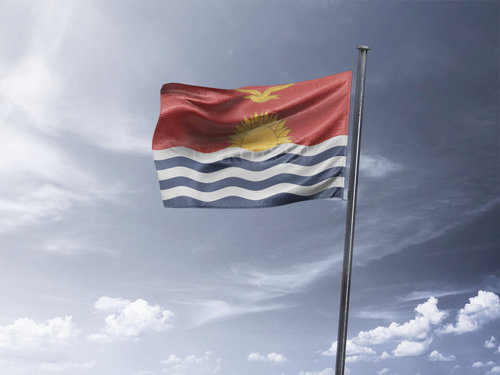 דגל קיריבטי - Kiribati flag - **דגל 30*40 - הזמנה ל5 יח ומעלה**