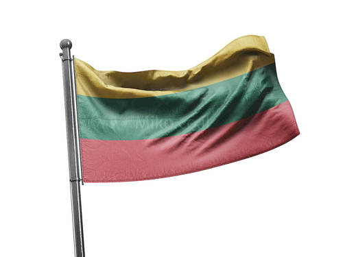 דגל ליטא - Lithuania flag - **דגל 30*40 - הזמנה ל5 יח ומעלה**
