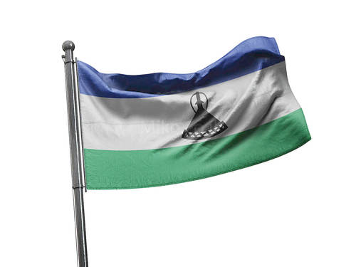 דגל לסוטו - Lesotho flag - **דגל 30*40 - הזמנה ל5 יח ומעלה**