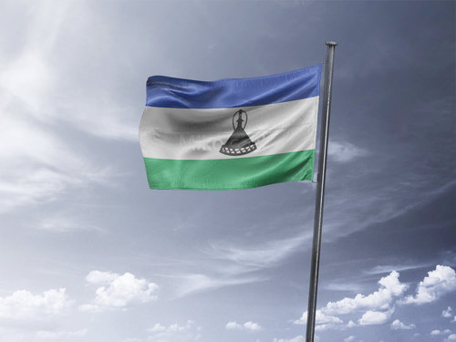 דגל לסוטו - Lesotho flag - **דגל 30*40 - הזמנה ל5 יח ומעלה**
