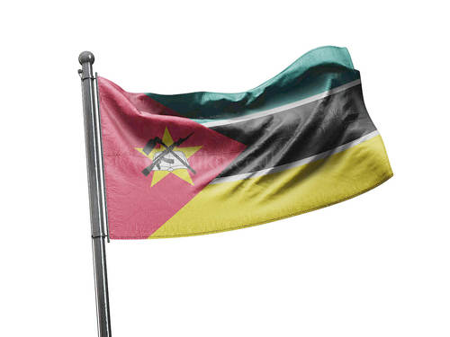 דגל מוזמביק - Mozambique flag - **דגל 30*40 - הזמנה ל5 יח ומעלה**