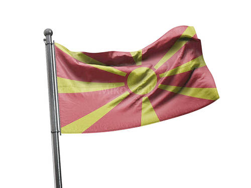דגל מקדוניה - Macedonia flag - **דגל 30*40 - הזמנה ל5 יח ומעלה**