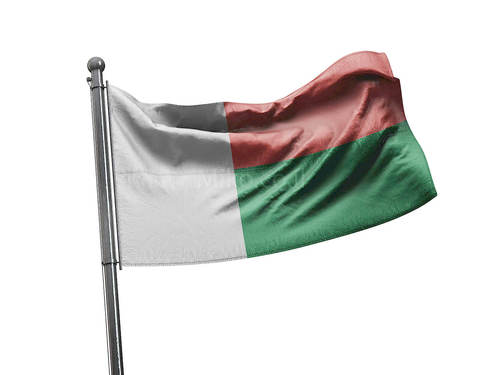 דגל מדגסקר - Madagascar flag - **דגל 30*40 - הזמנה ל5 יח ומעלה**