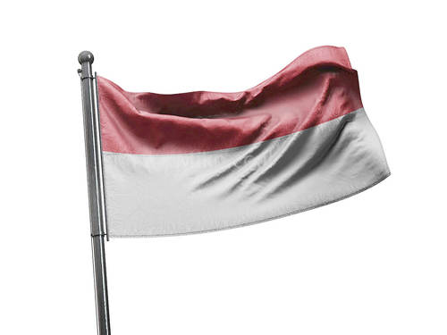 דגל מונקו - Monaco flag - **דגל 30*40 - הזמנה ל5 יח ומעלה**
