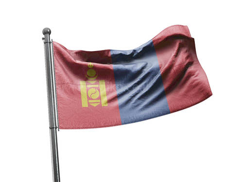 דגל מונגוליה - Mongolia flag - **דגל 30*40 - הזמנה ל5 יח ומעלה**