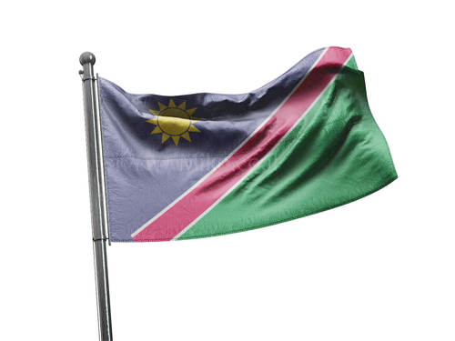 דגל נמיביה - Namibia flag - **דגל 30*40 - הזמנה ל5 יח ומעלה**