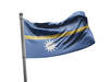 דגל נאורו - Nauru flag  - **דגל 30*40 - הזמנה ל5 יח ומעלה**