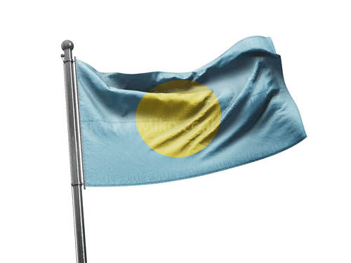 דגל פלאו - Palau flag  - **דגל 30*40 - הזמנה ל5 יח ומעלה**