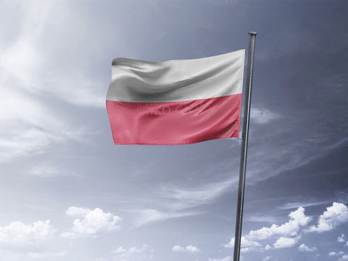דגל פולין - Poland flag  - **דגל 30*40 - הזמנה ל5 יח ומעלה**