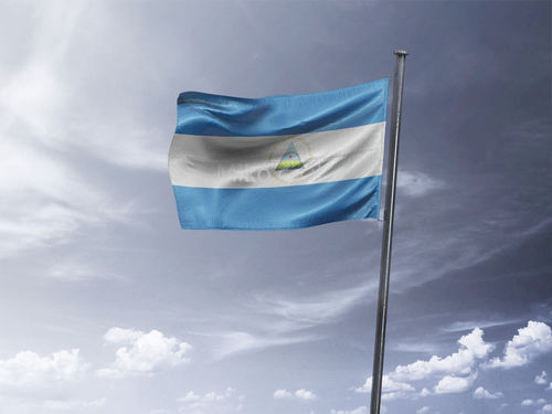 דגל ניקרגואה - Nicaragua flag - **דגל 30*40 - הזמנה ל5 יח ומעלה**