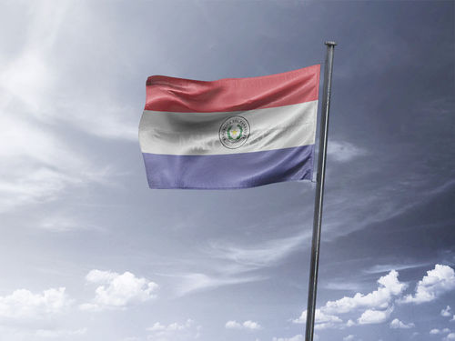 דגל פרגוואי - Paraguay flag  - **דגל 30*40 - הזמנה ל5 יח ומעלה**