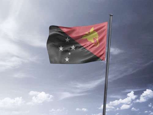 דגל פפואה גינאה החדשה - Papua New Guinea flag - **דגל 30*40 - הזמנה ל5 יח ומעלה**