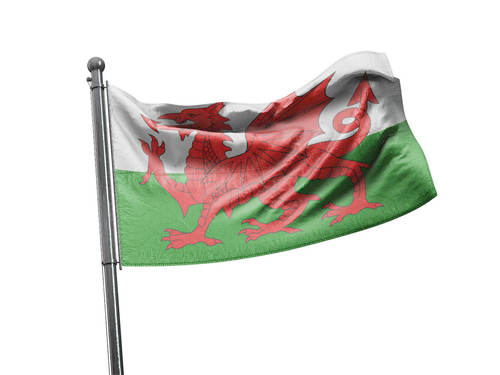 דגל ויילס - Wales flag - **דגל 30*40 - הזמנה ל5 יח ומעלה**