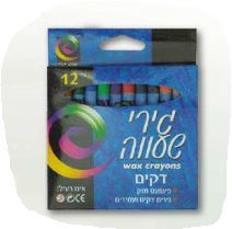 גירי שעווה דקים - 12 צבעים אומגה
