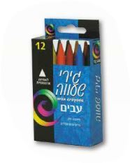 גירי שעווה עבים - 12 צבעים אומגה