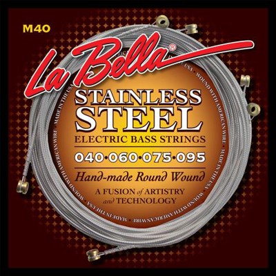 סט מיתרים לגיטרה בס לה-בלה LA BELLA M40 0.40 - 0.95