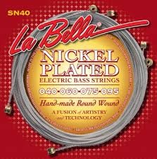 מיתרים לבס לה בלה מצופים ניקל LA-BELLA NICKEL PLATED ROUND WOUND
