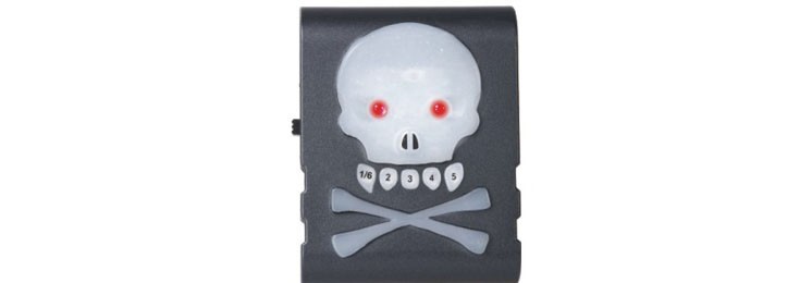 טיונר "גולגולת" לגיטרה חשמלית או בס CHERUB ST-711 "SKULL" TUNER