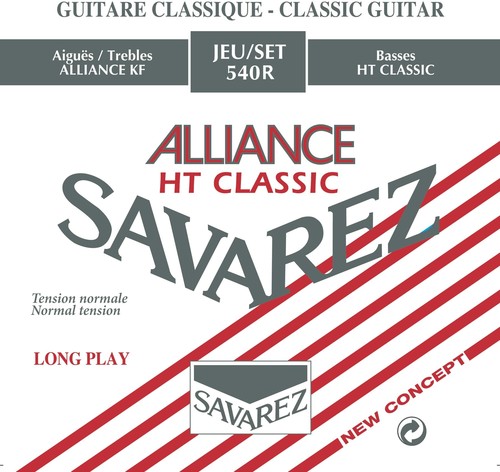 מיתרים לגיטרה קלאסית סאווארז SAVAREZ ALLIANCE NORMAL TENSION 540R