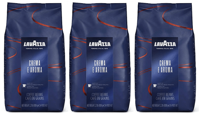 3 ק”ג פולי קפה לוואצה קרמה א ארומה Lavazza Crema e Aroma