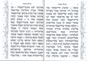 White Megillah with silver decoration