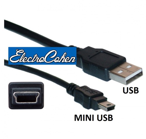 כבל USB - MINI USB ארוך