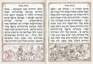 Megillat Esther - with silver decorations and embossing on the cover